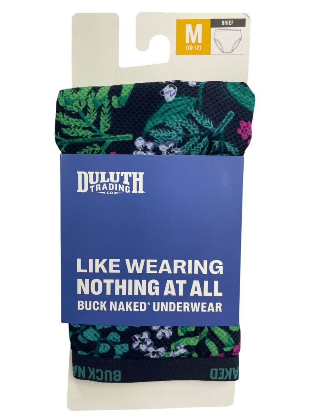Duluth Trading Buck Naked Briefs Floral Print Fit Wicking Women's Sz Medium NWT